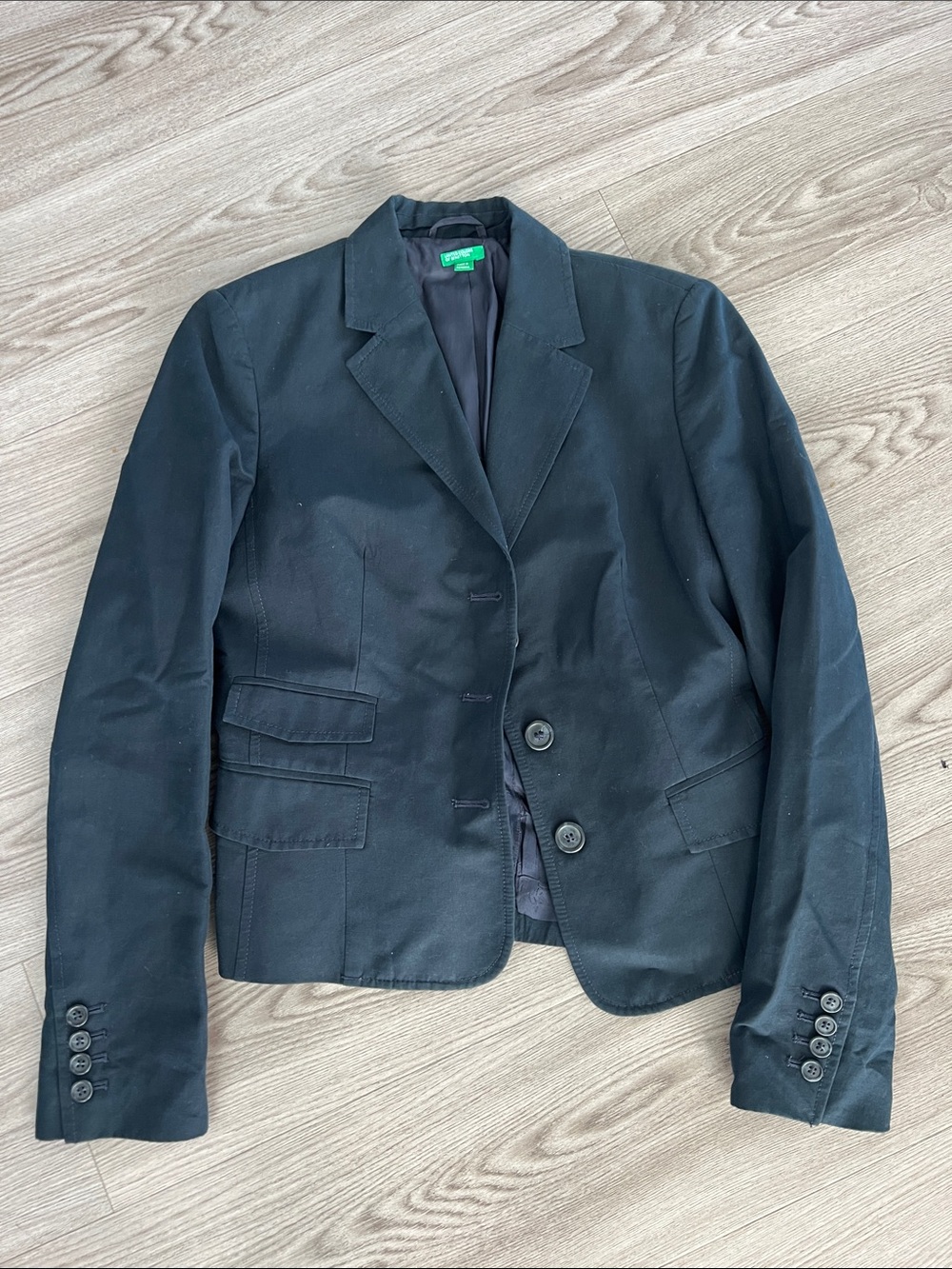 United Colors Of Benetton Black Women's Blazer Jacket